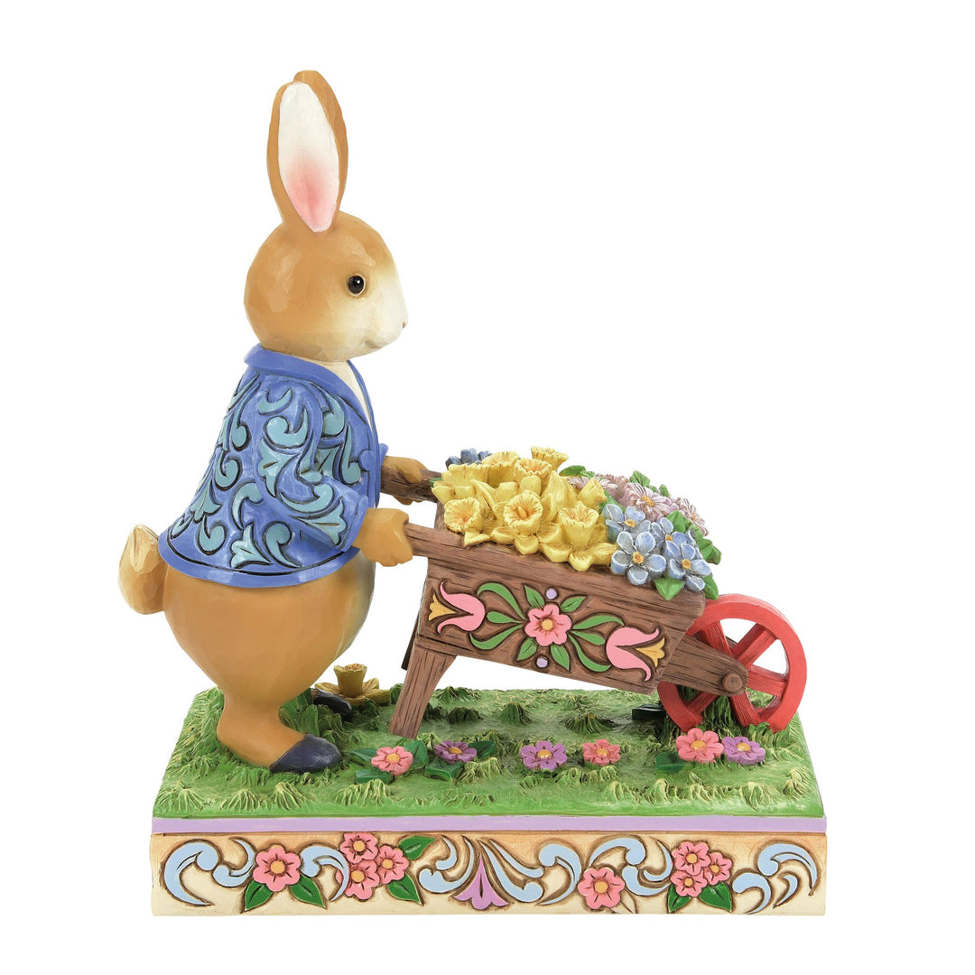 Peter Rabbit with Wheelbarrow