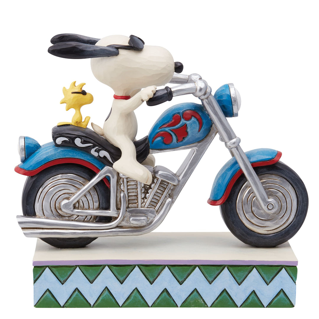 Snoopy & Woodstock Riding Moto