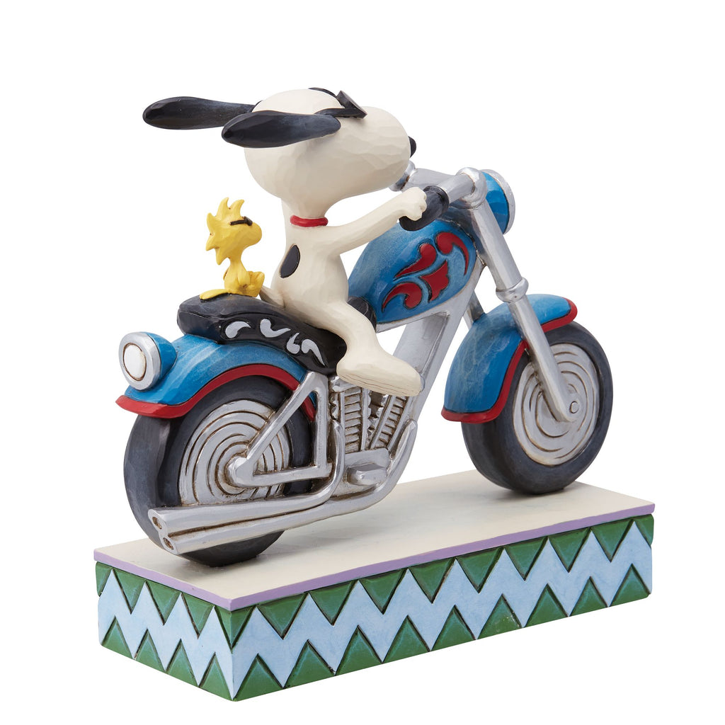 Snoopy & Woodstock Riding Moto