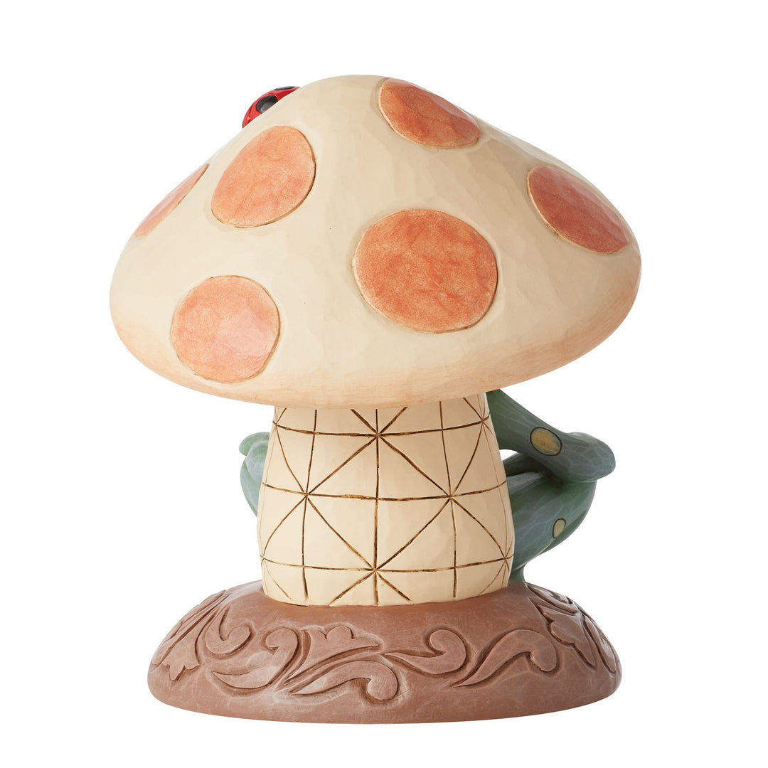 Frog Leaning on Mushroom Fig