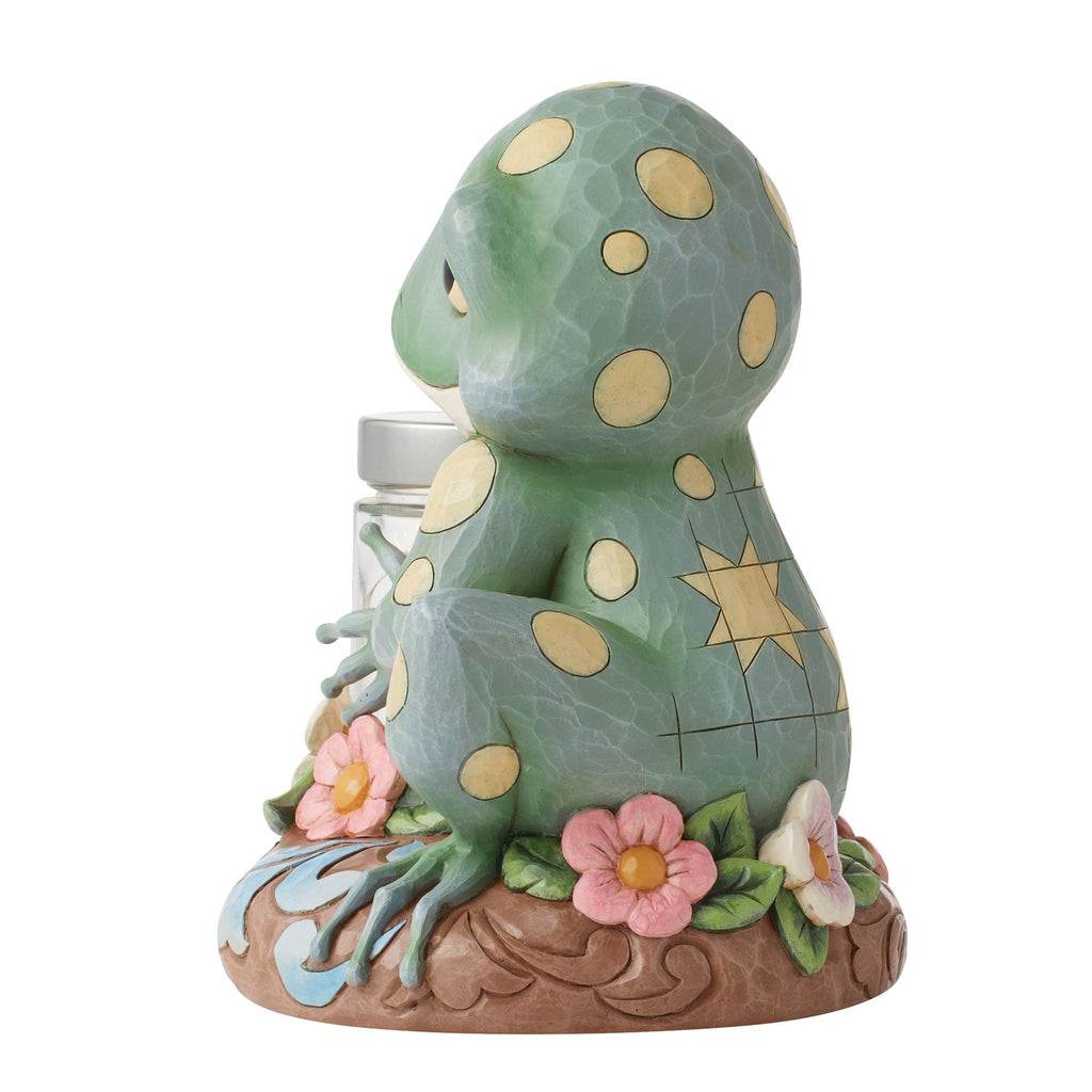 Frog with LED Fireflies Jar – Jim Shore