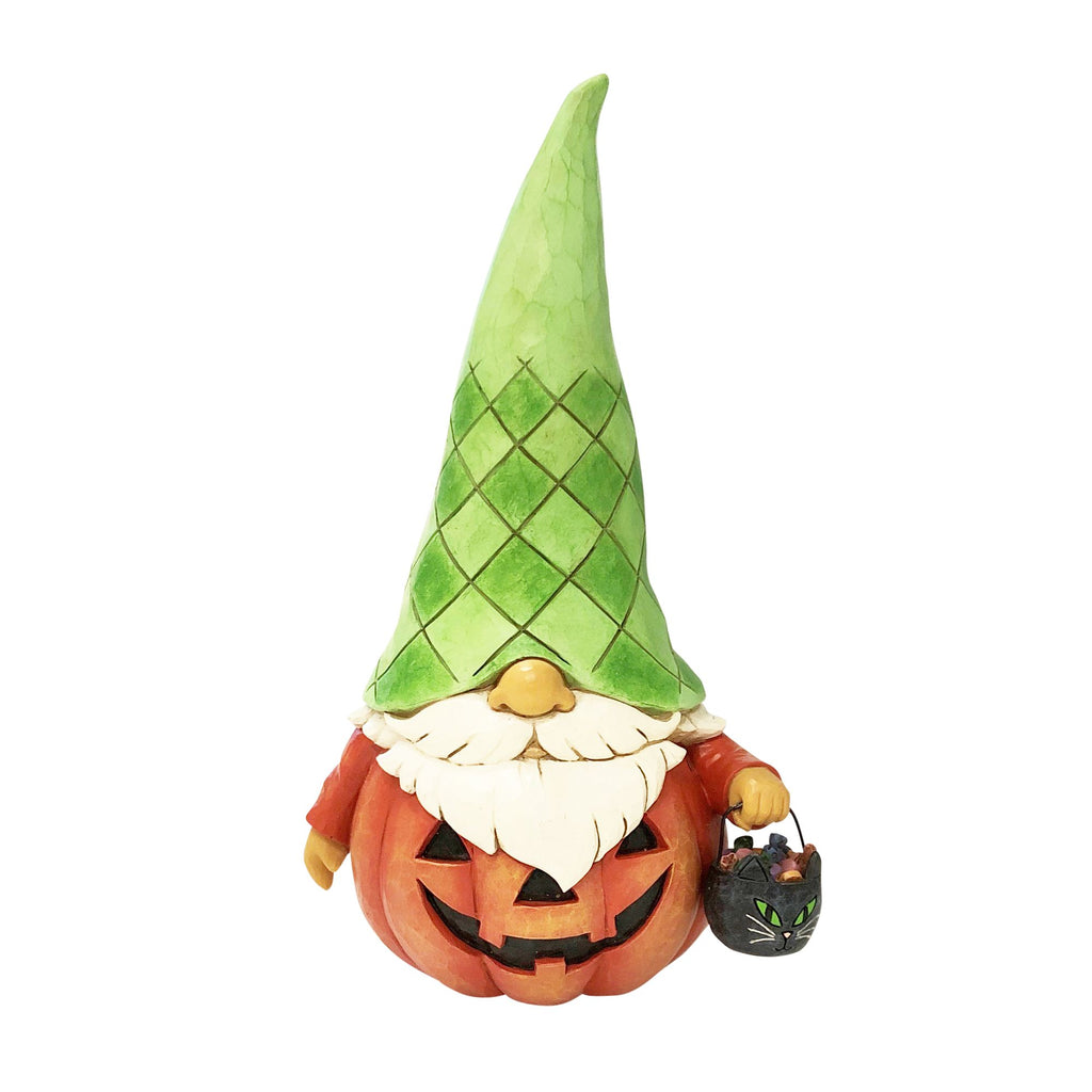 Gnome Pumpkin Figurine