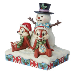 Chip and Dale with Snowman