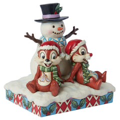 Chip and Dale with Snowman