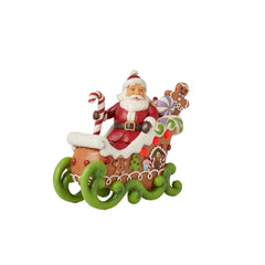 Gingerbread Santa LED Fig