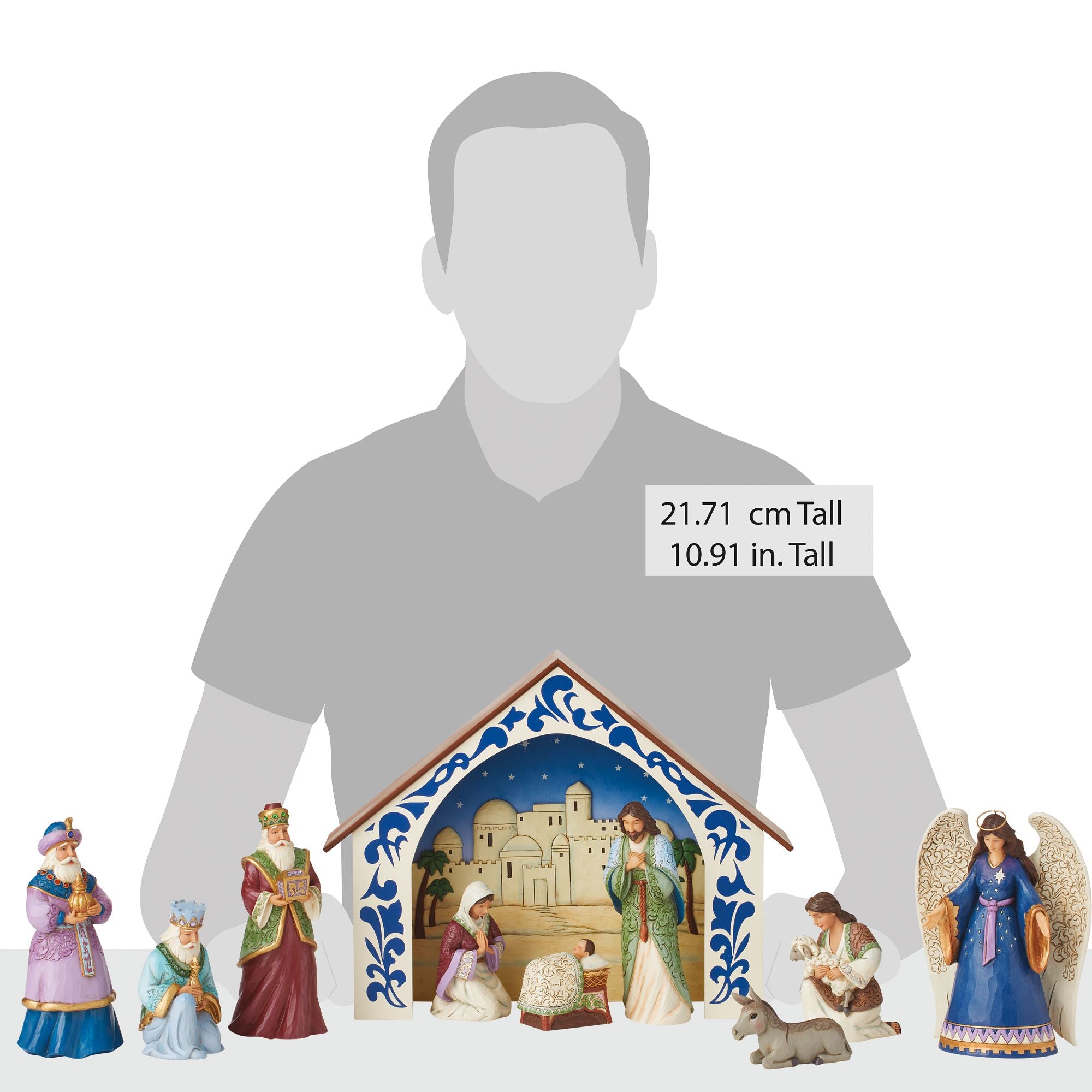 Jim Shore Heartwood Creek Complete 10-piece sale Mini Nativity Set