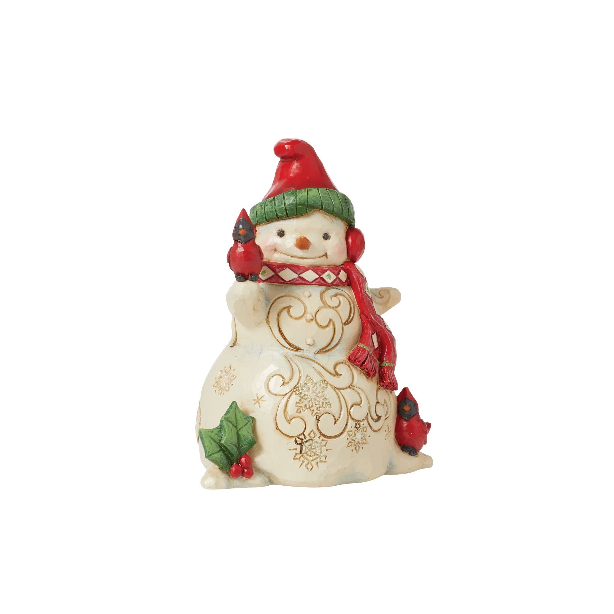 Snowman with Earmuffs Figurine