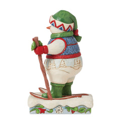 Snowman wearing Snowshoes Fig