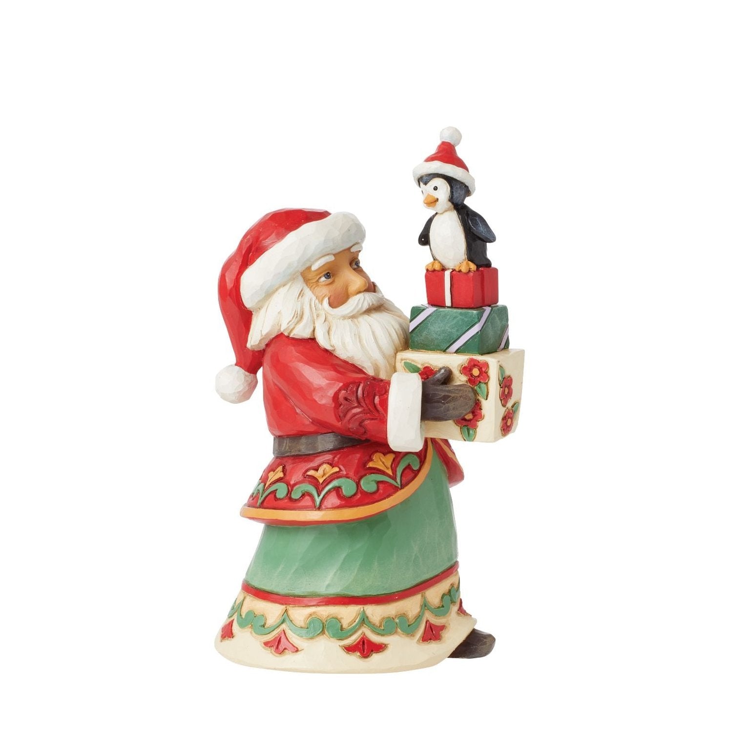 Jim Shore PINT SIZED SANTA WITH store GIFTS FIGURINE-GRANTING WISHES Brand New. Des