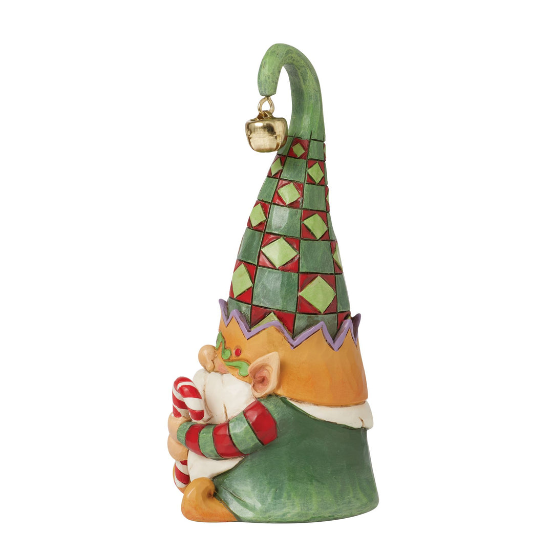 Gnome Elf Hold Candy Cane Fig