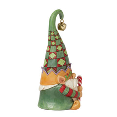 Gnome Elf Hold Candy Cane Fig