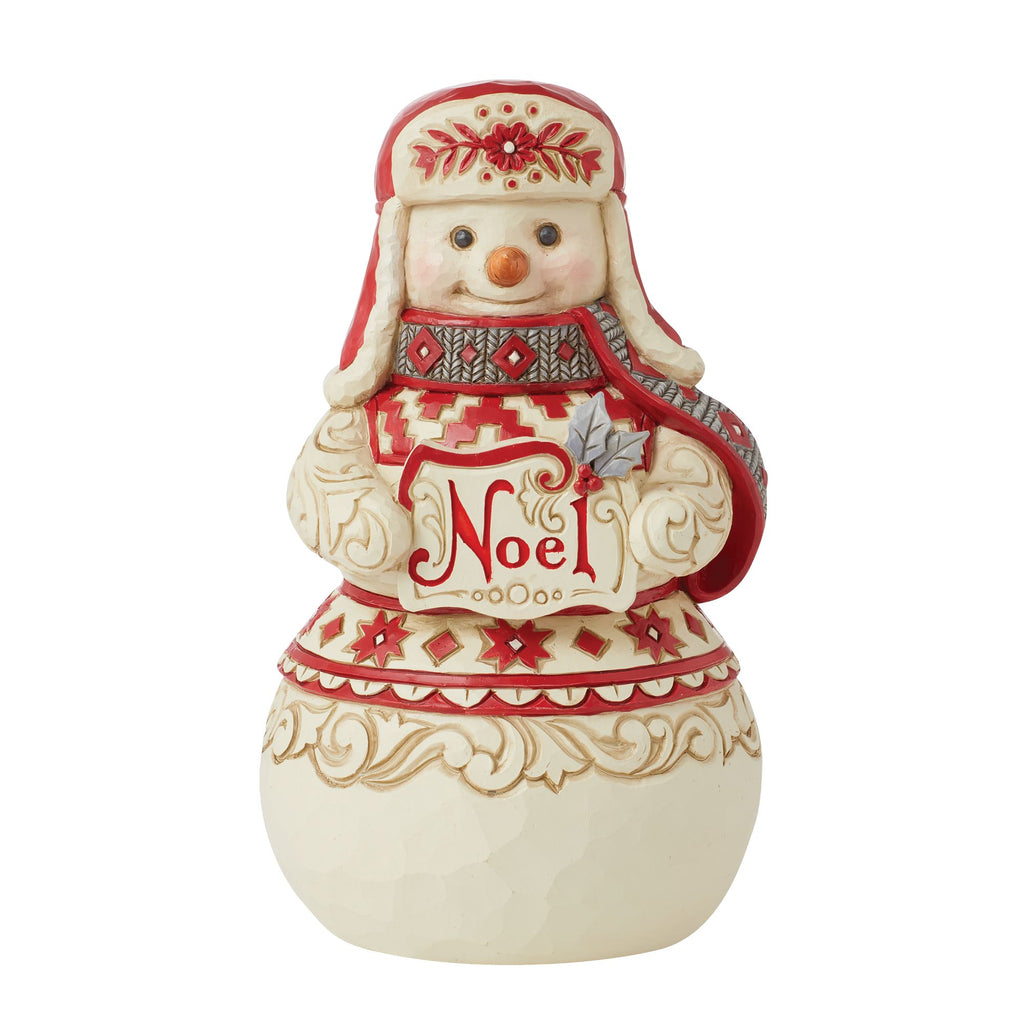 Nordic Noel Snowman Noel Sign