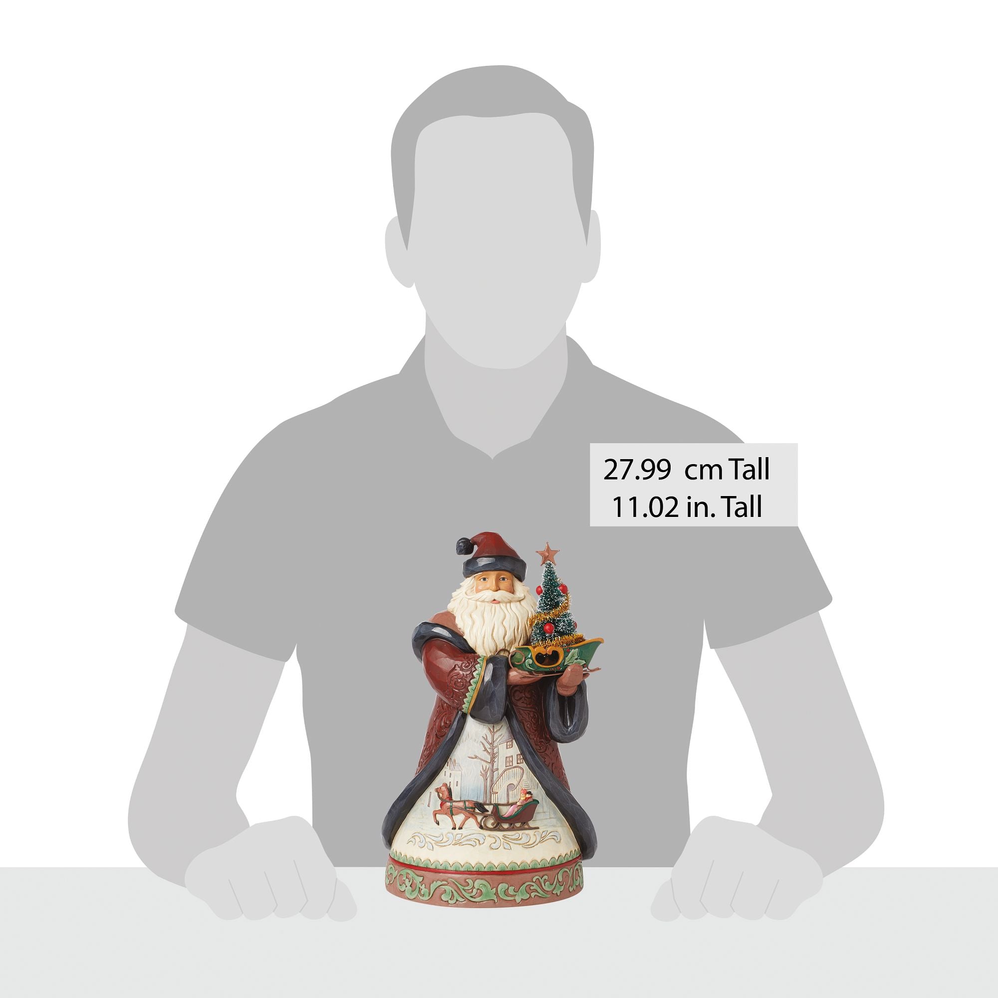 Holiday Manor Santa Sled Fig – Jim Shore Holiday Manor Santa Sled Fig – Jim Shore