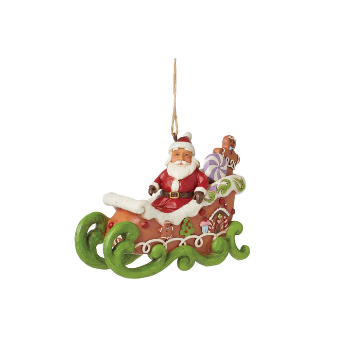 Gingerbread Chrstms Sleigh Orn