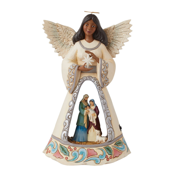 LED Nativity Angel with Open S