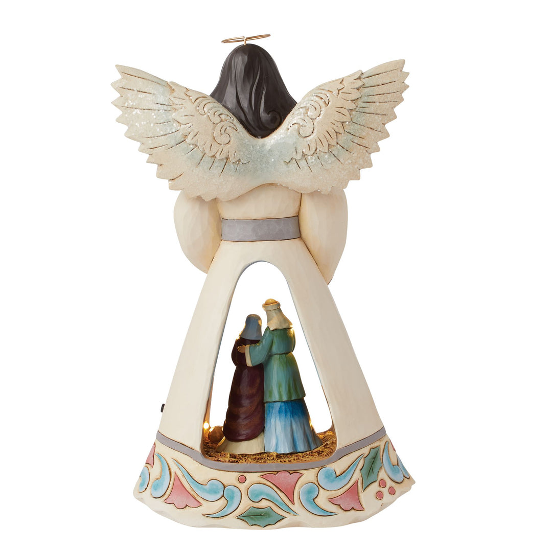 LED Nativity Angel with Open S