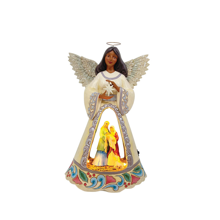 LED Nativity Angel with Open S