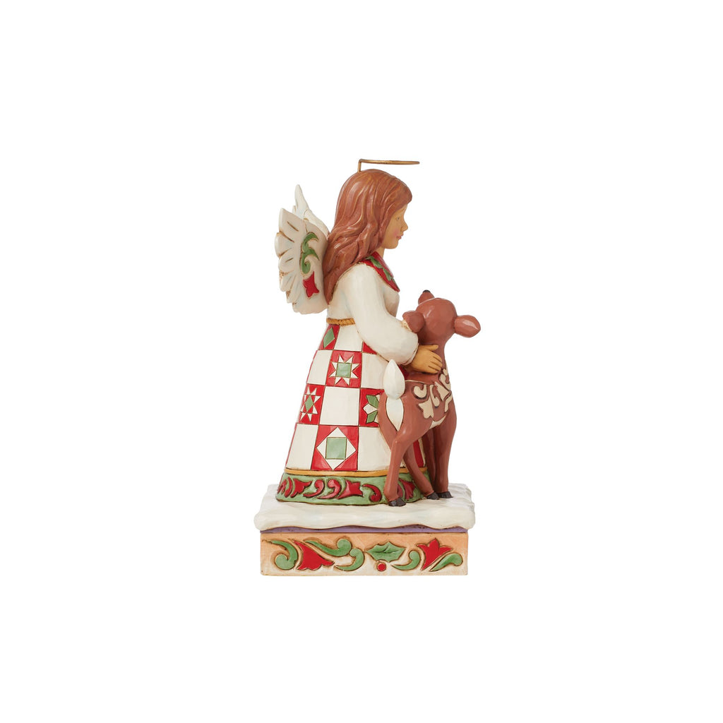 Angel with Deer Figurine