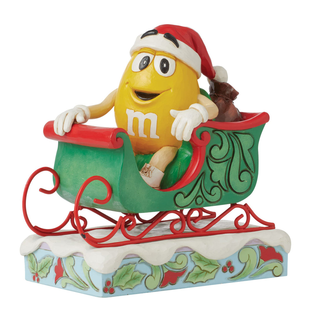 M&M'S Yellow Charact in Sleigh