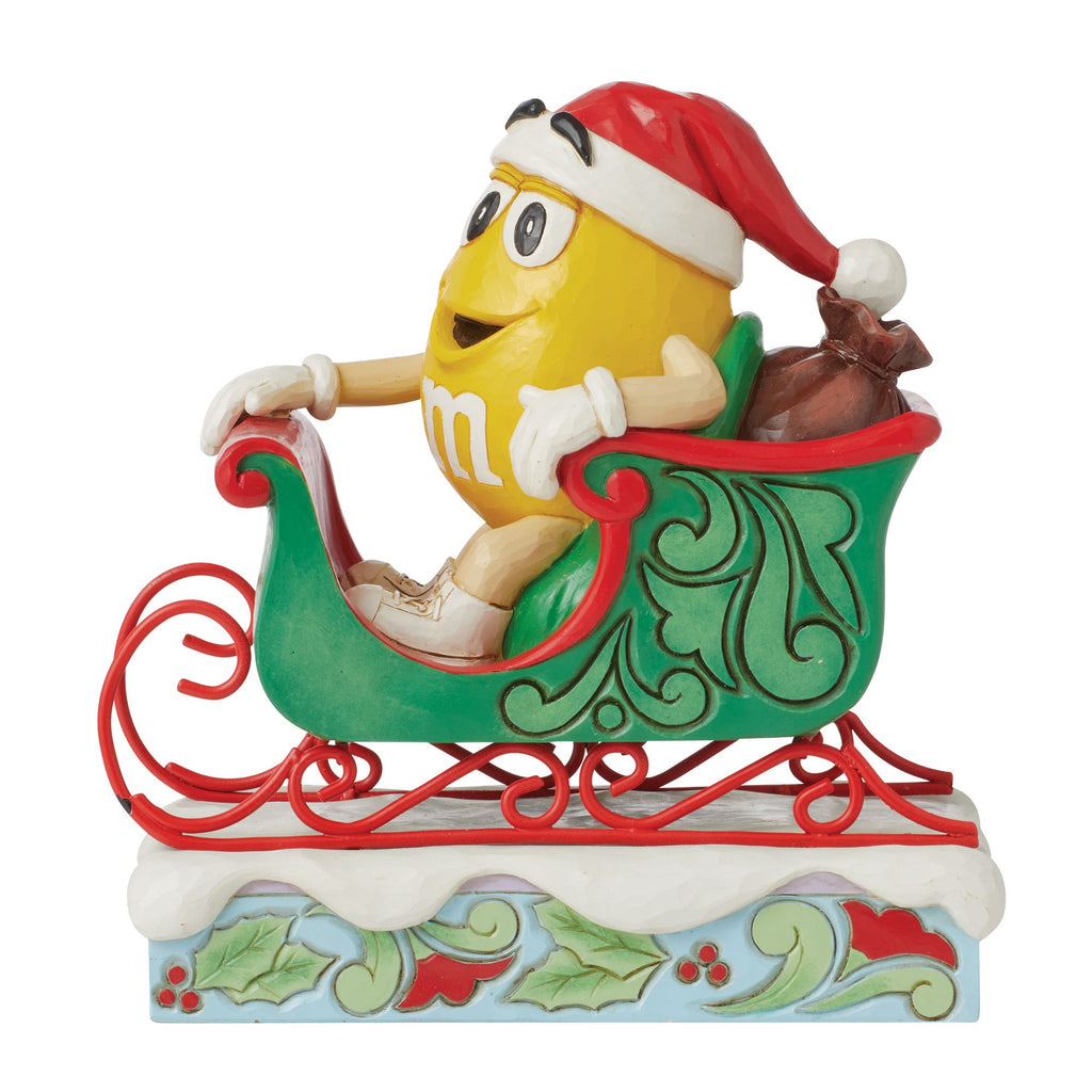 M&M'S Yellow Charact in Sleigh