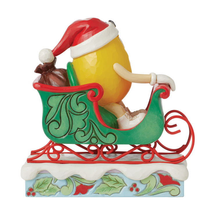 M&M'S Yellow Charact in Sleigh