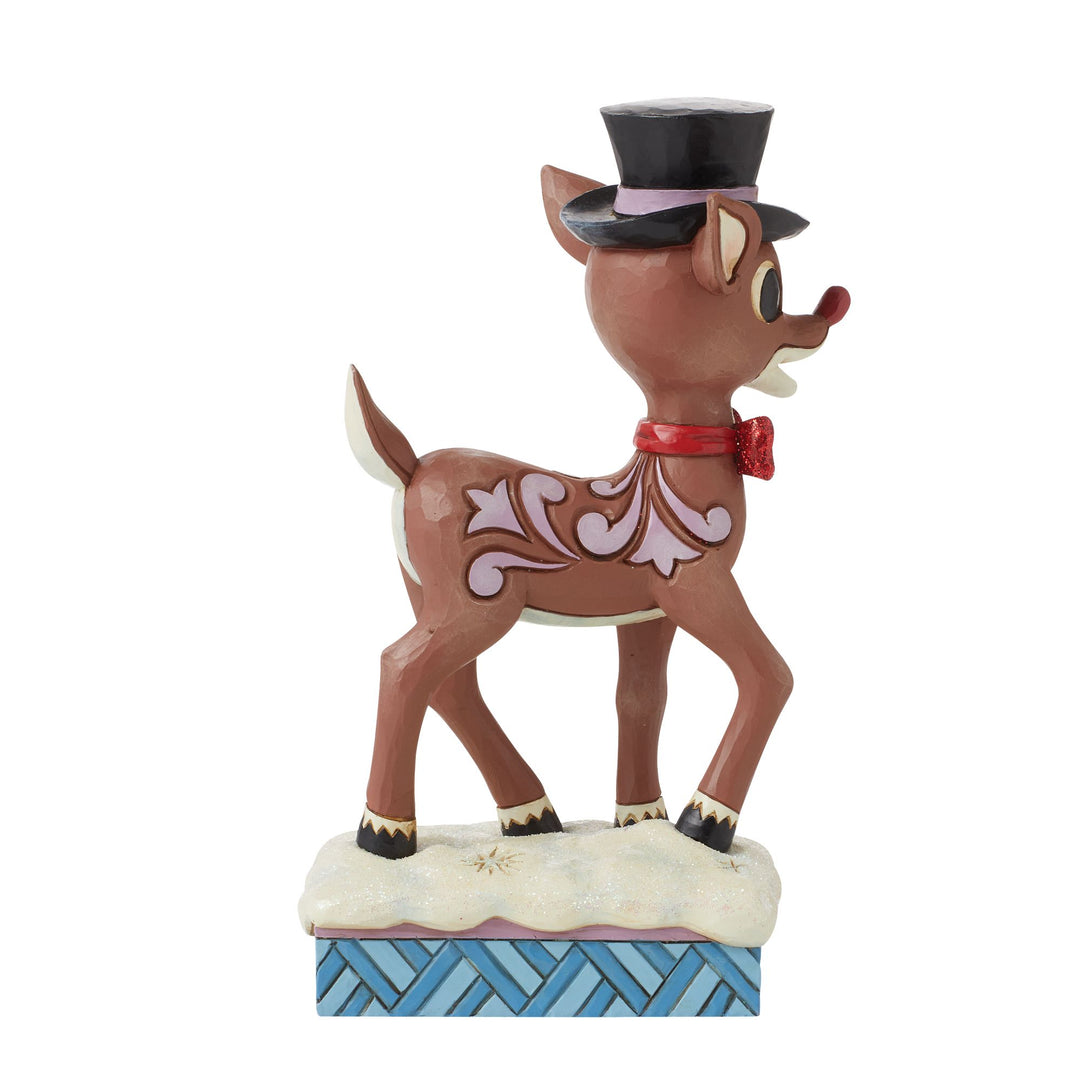 Rudolph in Top Hat & Bowtie