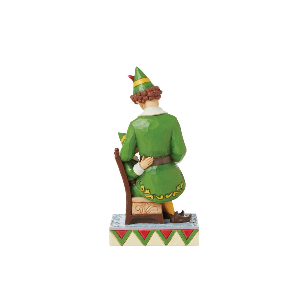 Buddy Elf Sitting on Papa Elf