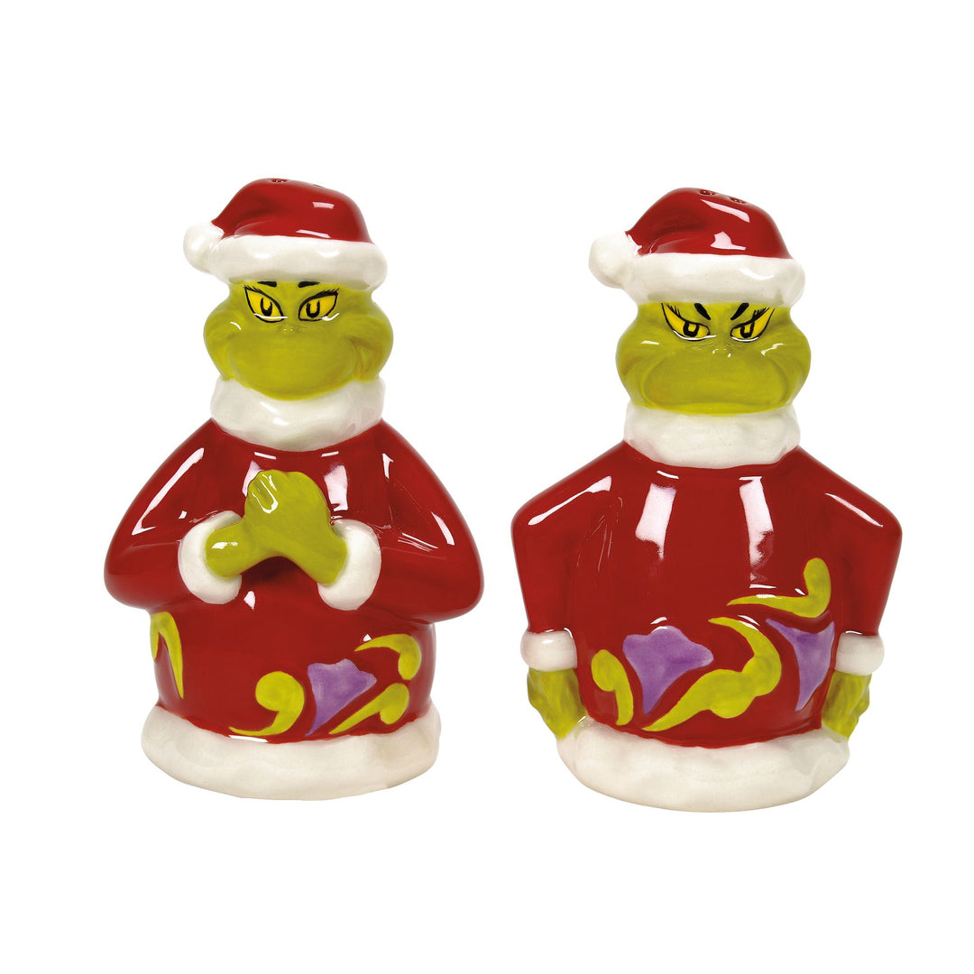 The Grinch Naughty And Nice Ceramic Salt & Pepper Shaker Set - Officially Licensed