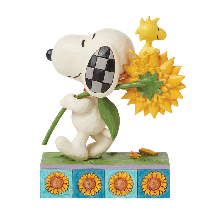 Snoopy & Woodstock w/ Sunflowe