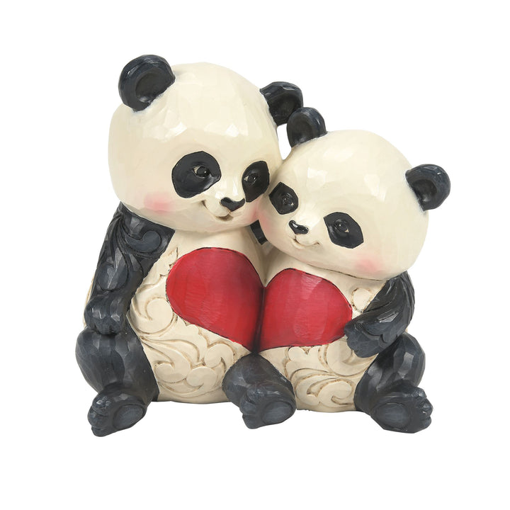 Panda Couple With Heart Fig