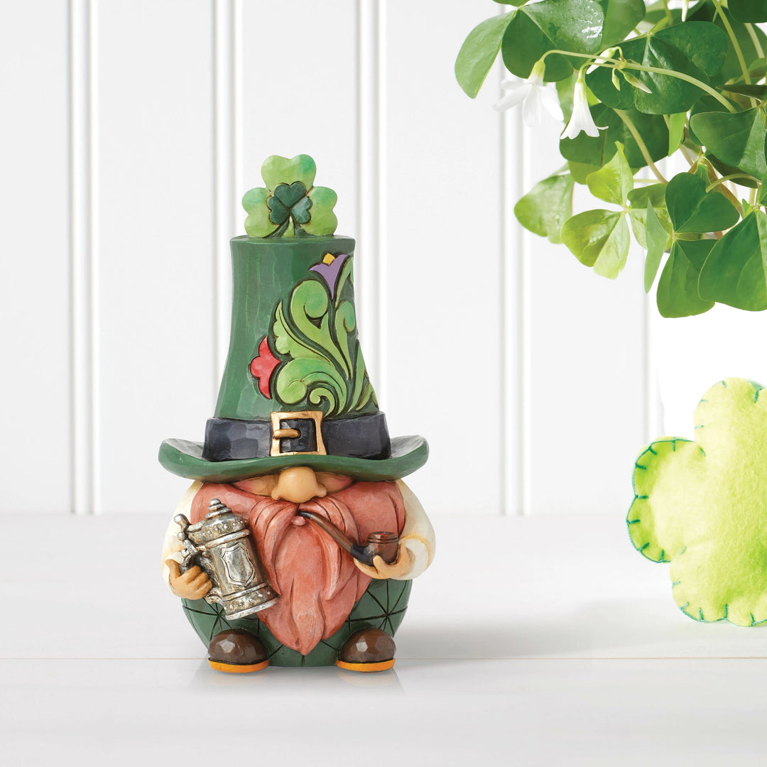 Leprechaun with Stein Figurine