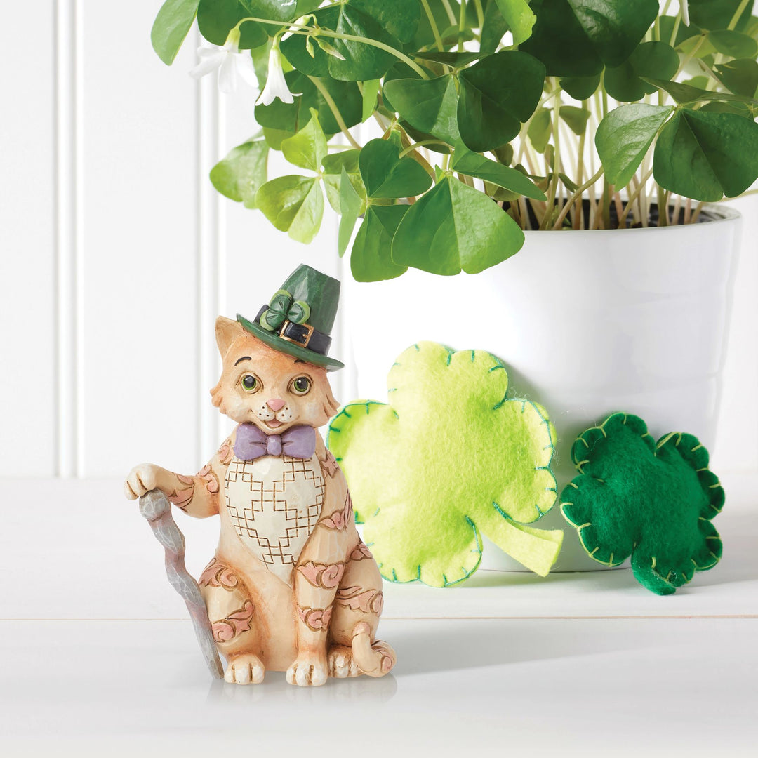 Irish Tabby Cat Figurine