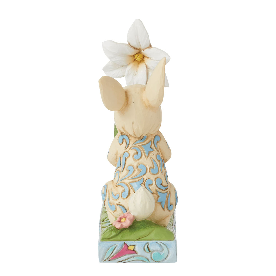 Signed - Bunny and Easter Lily Figurine