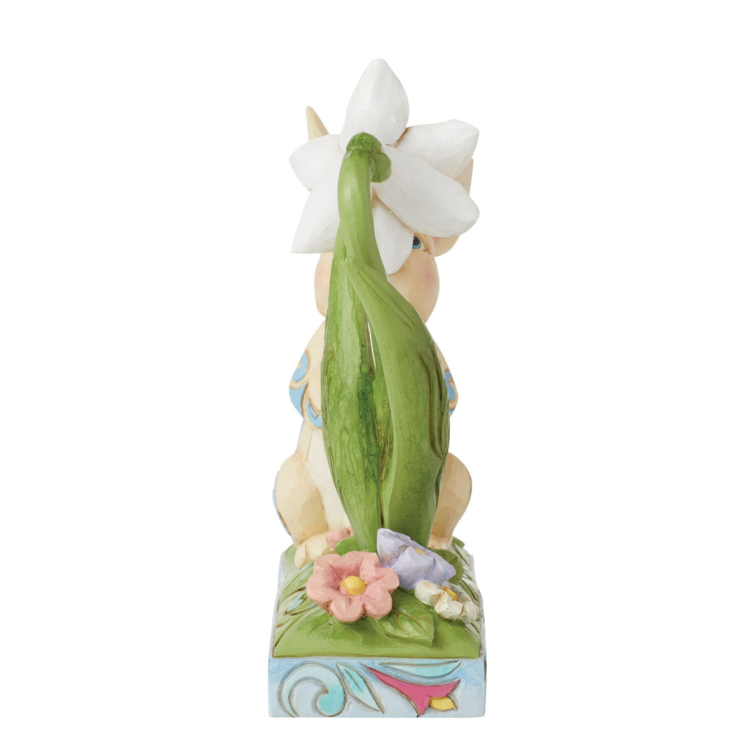 Signed - Bunny and Easter Lily Figurine