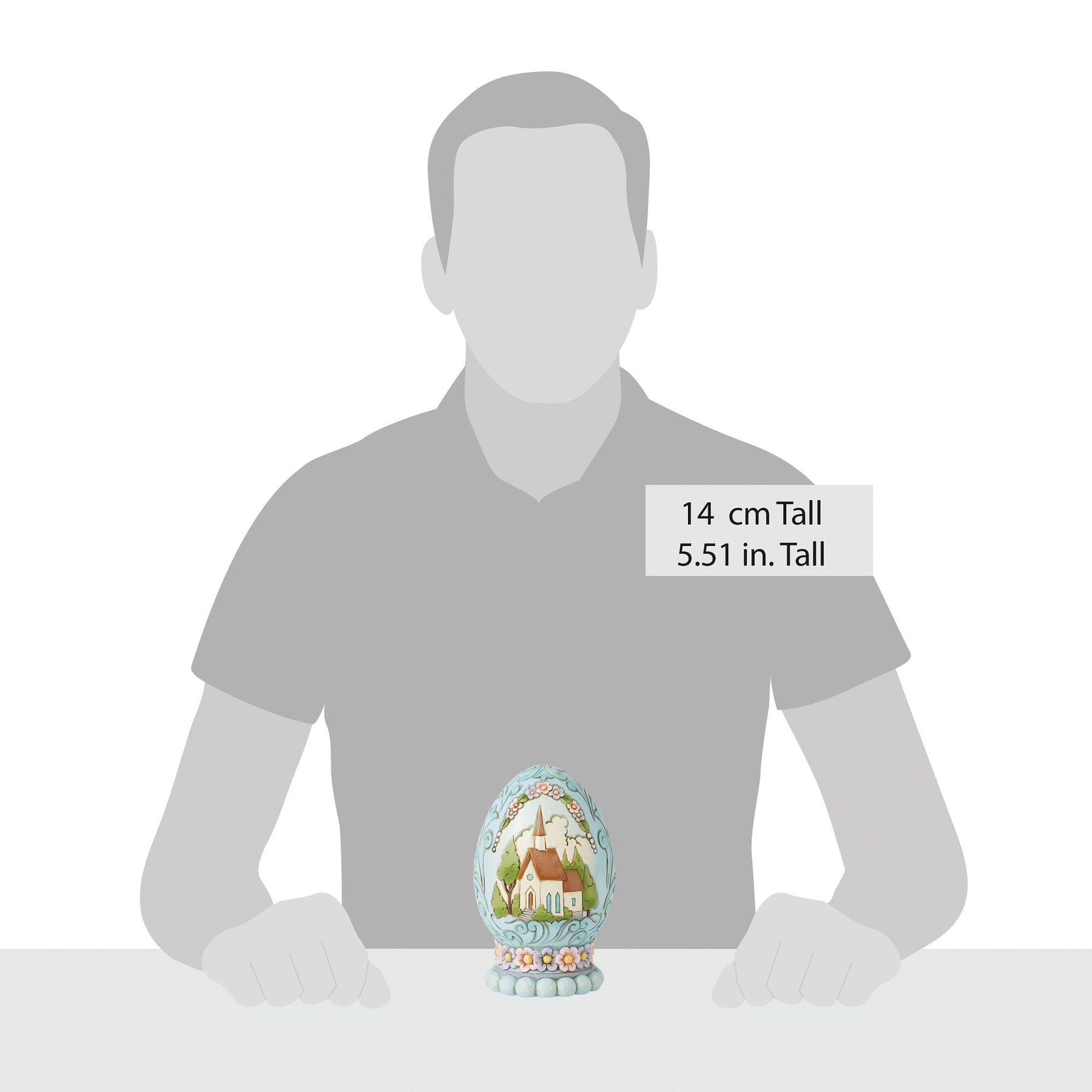 Egg with Church Scene Figurine – Jim Shore