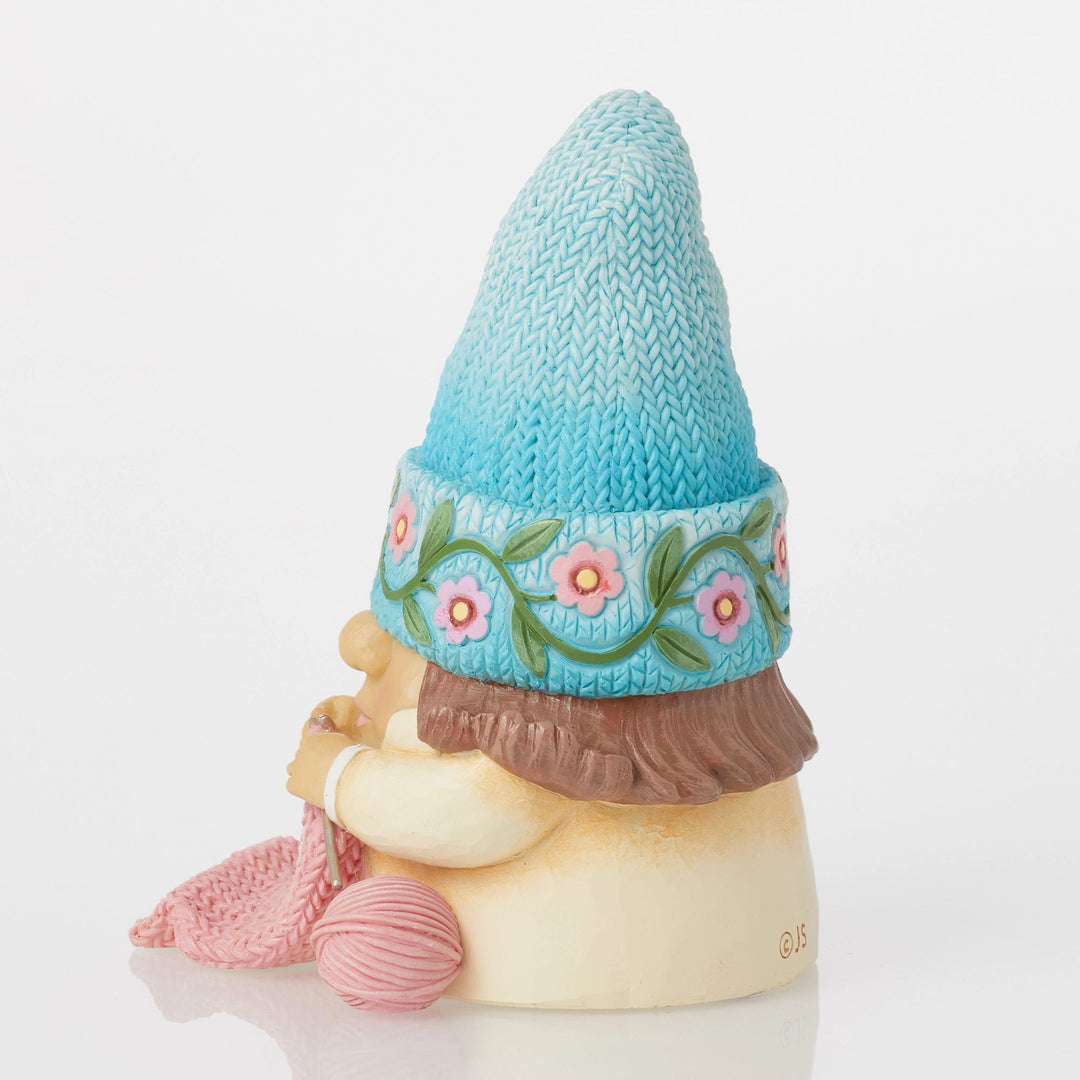 Knitting Hat Gnome Figurine