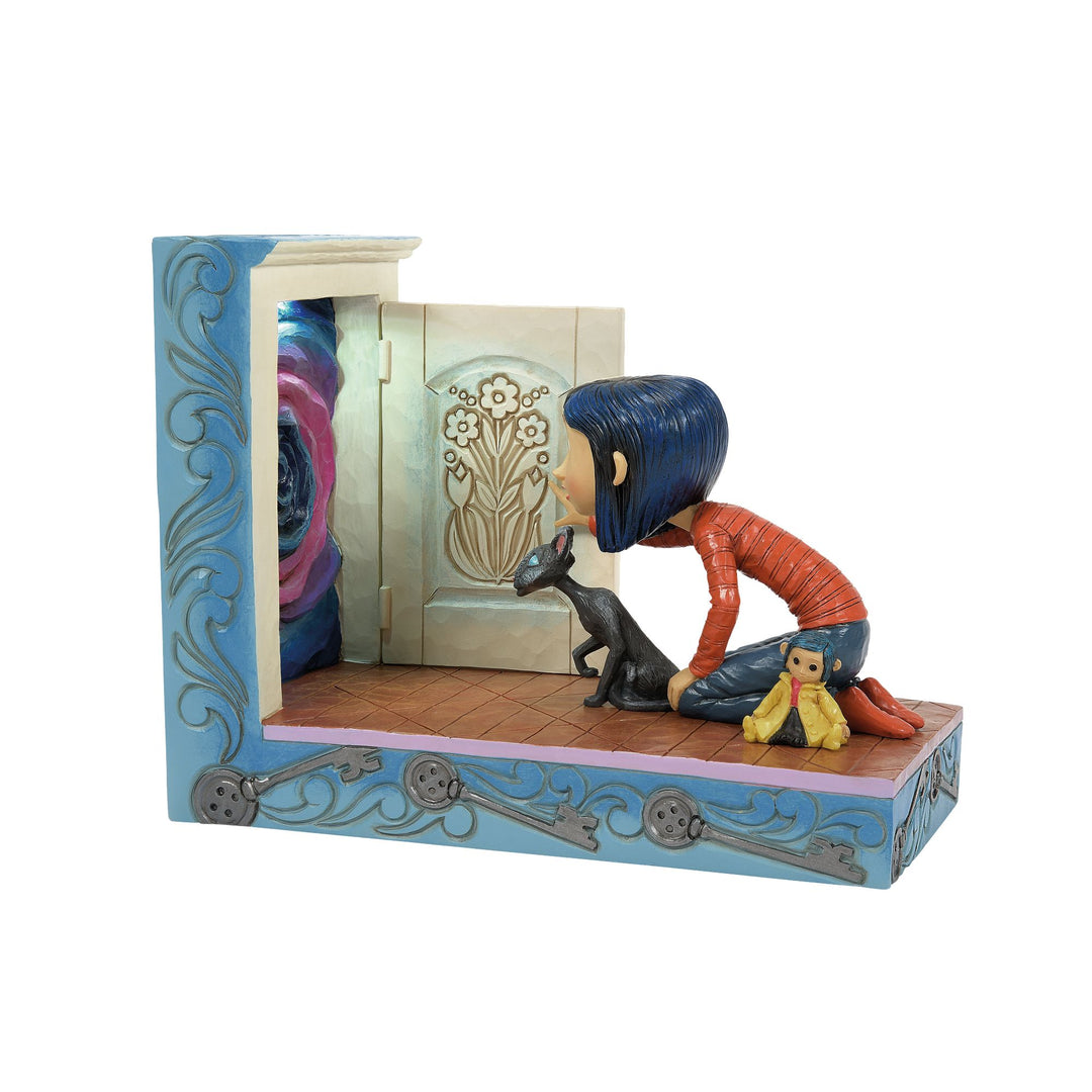 Coraline Kneeling Down Door