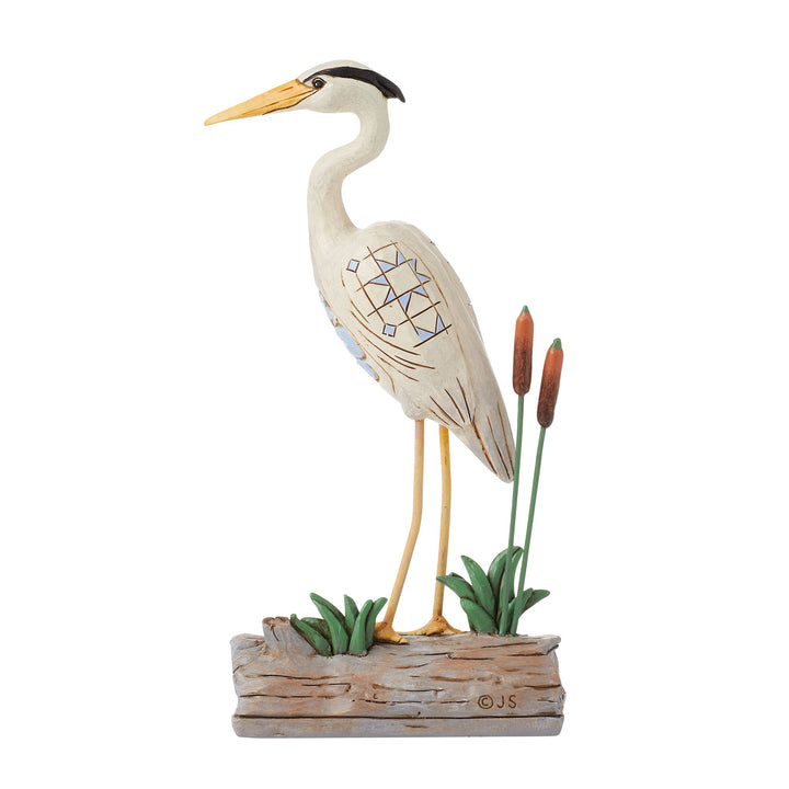 Blue Heron Bird Figurine