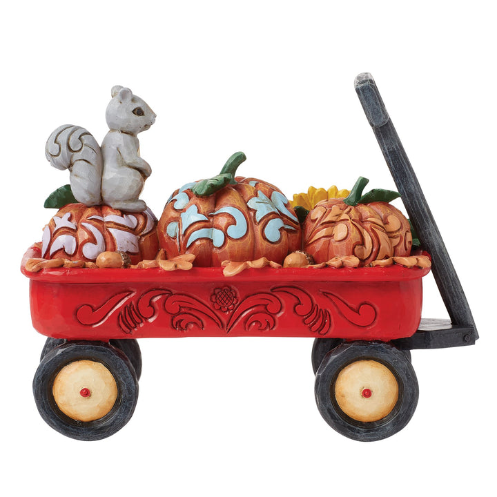 Harvest Wagon with Pumpkins