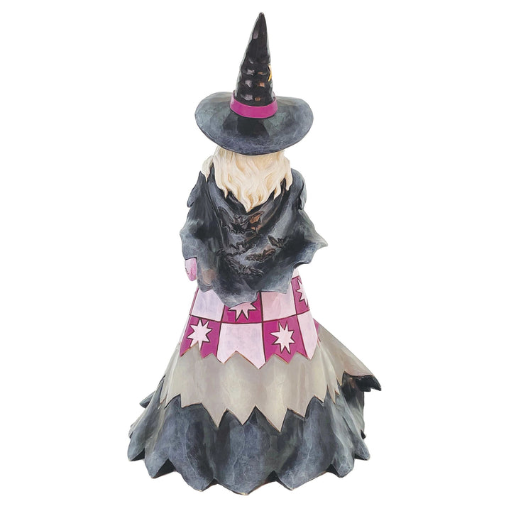 Witch Holding Pumpkins LED Fig