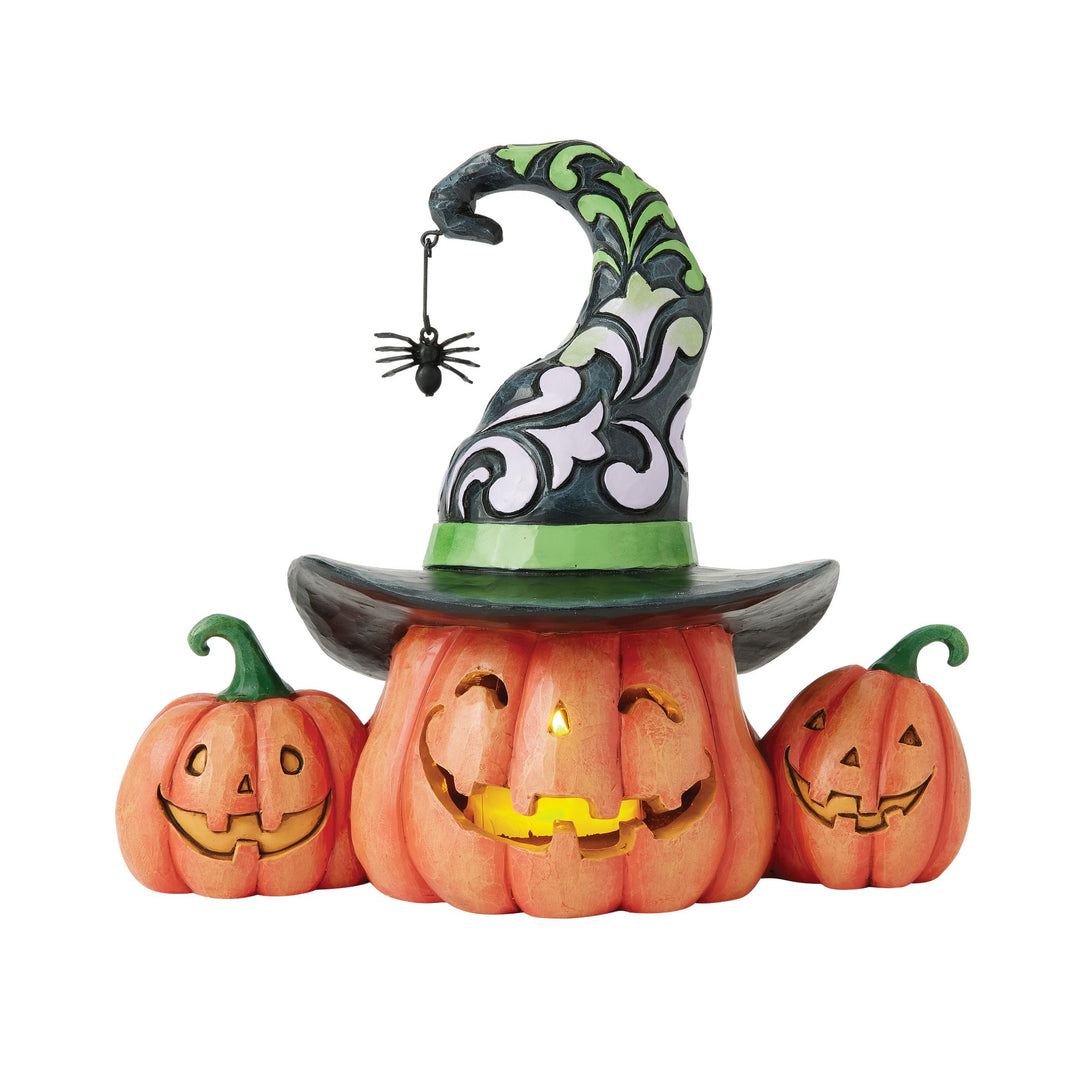 Three Jack-O-Lanterns LED Fig