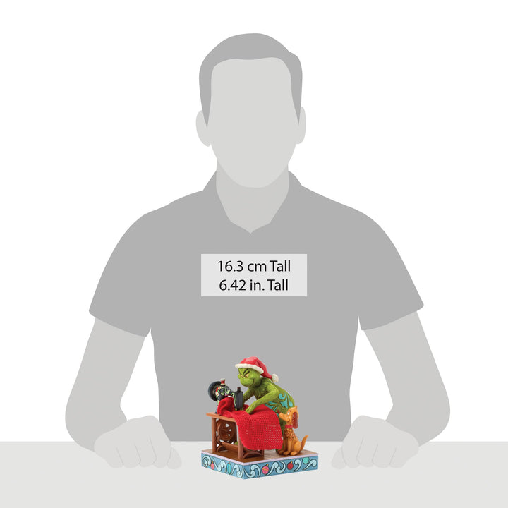 Grinch Sewing Santa Suit Fig
