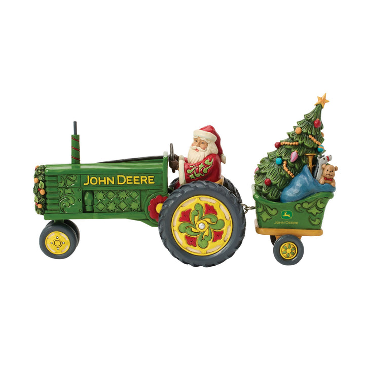 Santa on Tractor with Toys