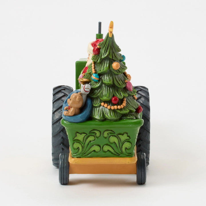 Santa on Tractor with Toys