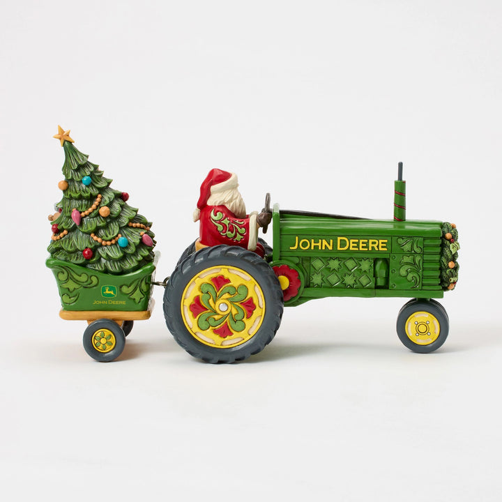 Santa on Tractor with Toys