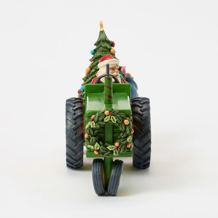 Santa on Tractor with Toys