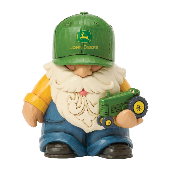 Gnome Holding Deere Tractor