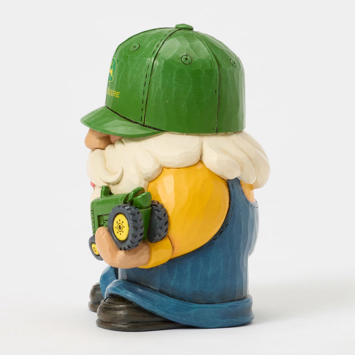 Gnome Holding Deere Tractor