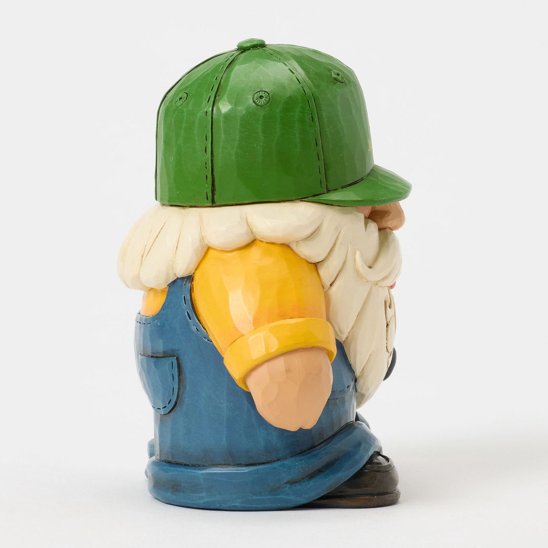 Gnome Holding Deere Tractor