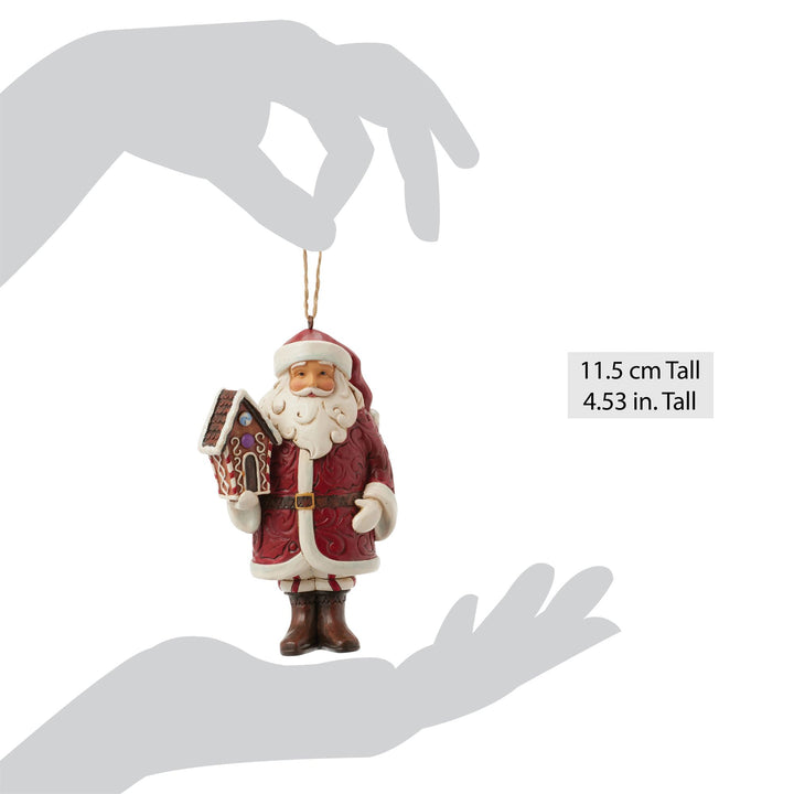 Gingerbread Santa Ornament